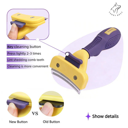 Pet brush, pet grooming tool deshedding comb