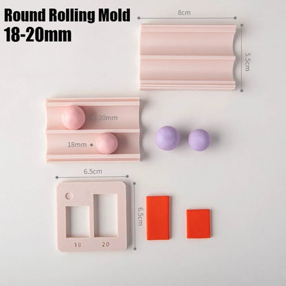 Soft Ceramic Round Ball Rolling Mold Kit Clay