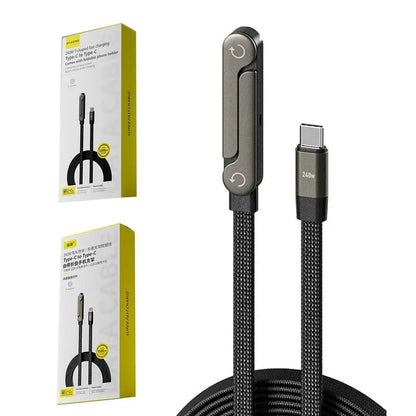 Sideways Phone Charger Invisible Stand Charging Cable
