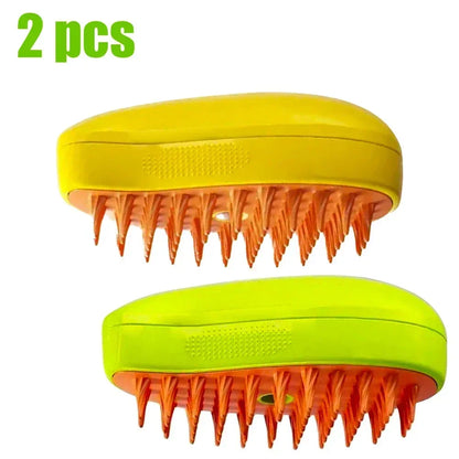 Steam Pet Brush 3-in-1 Massage Dog Steamy Brush