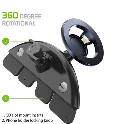 For Magsafe Phone Holder Magnetic Car CD Slot Mount Support