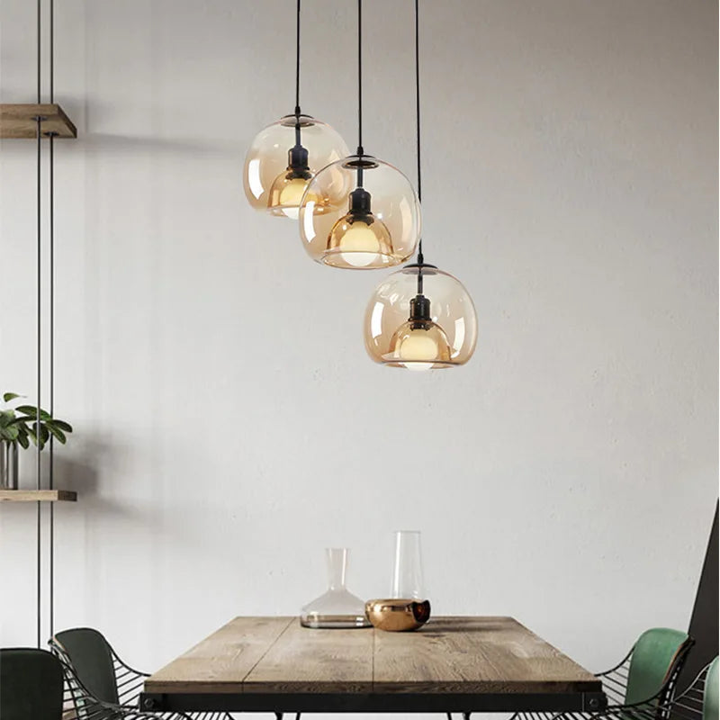 Modern Retro Glass Dining Room Bedroom Living Room