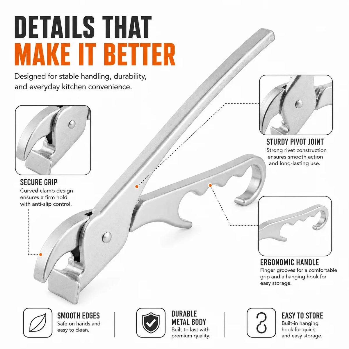 Aluminum Alloy Pizza Pan Gripper Anti Scald Hot Dish