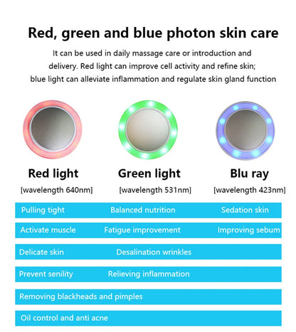 Hot Cold Hammer Cryotherapy Face Care Device Blue Photon