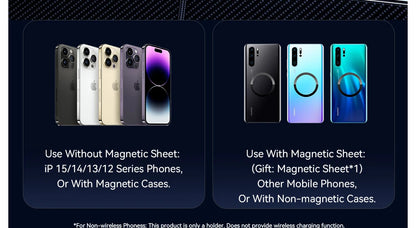 Essager Magnetic Car Phone Holder 15W Wireless Charger Stand