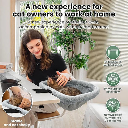 Cat Desk Bed One-Click Folding Sunken Design Space-Saving