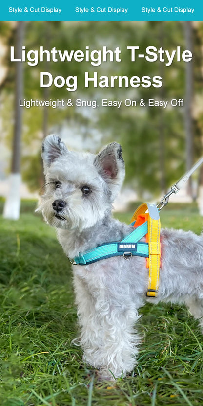 Dog Harness No Pull T-Shape Breathable Spring Summer