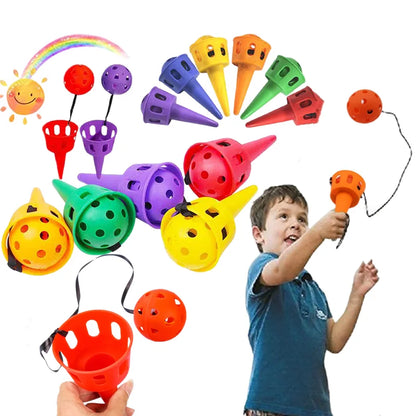 Throwing catching sensory integration game set