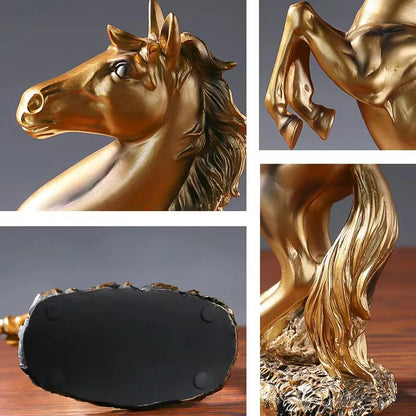 Home Resin Victory Horse Statue Animal Figurines