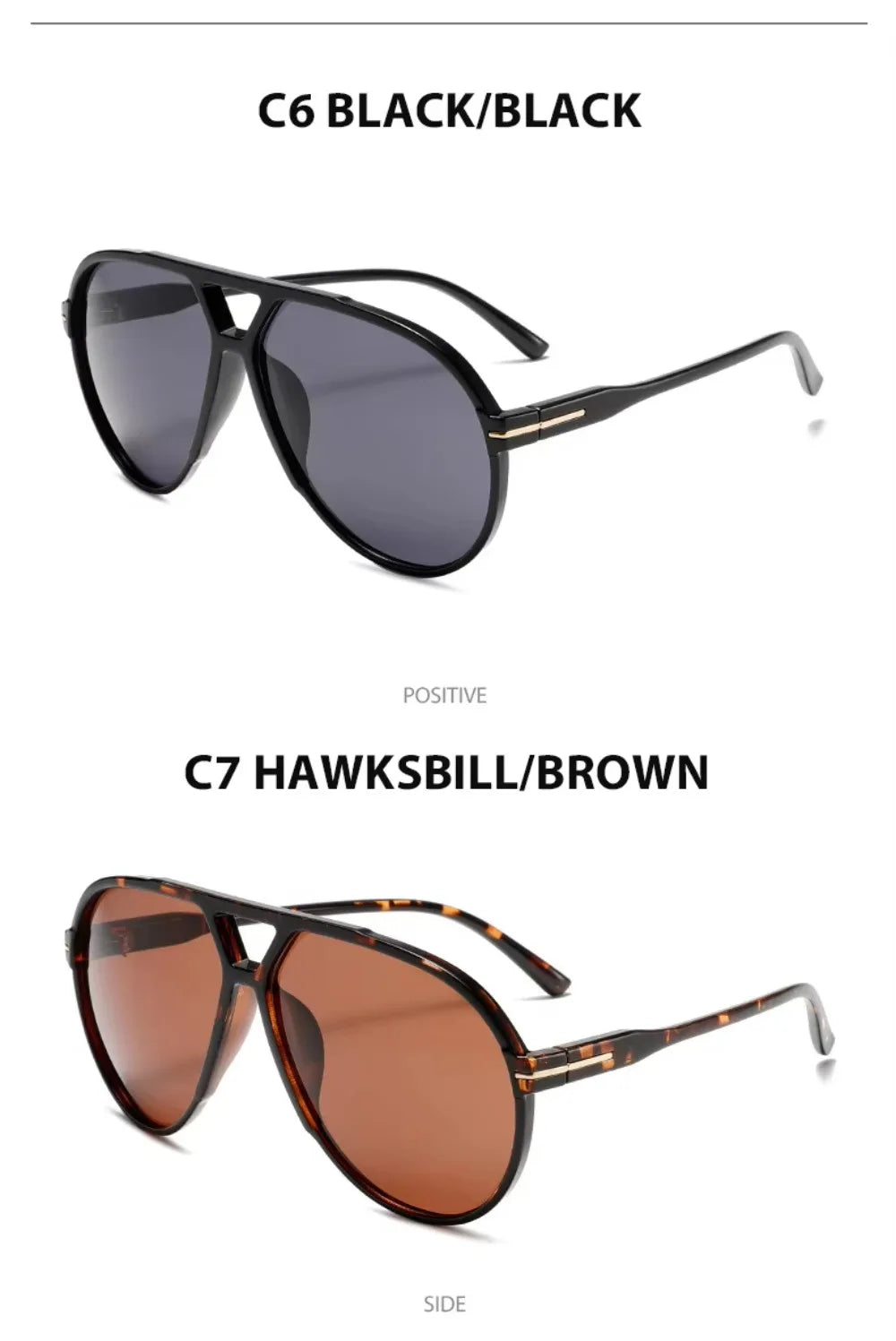 3515 Designer Inspired Sunglasses Vintage Oversized