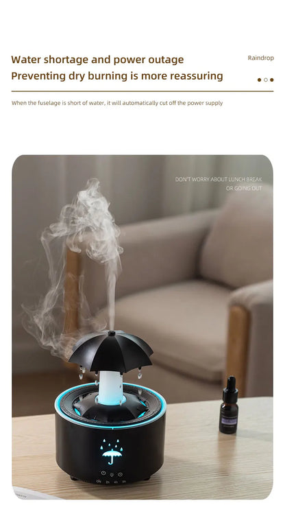 Ultra Quiet Raindrop Humidifier Aromatherapy Diffuser