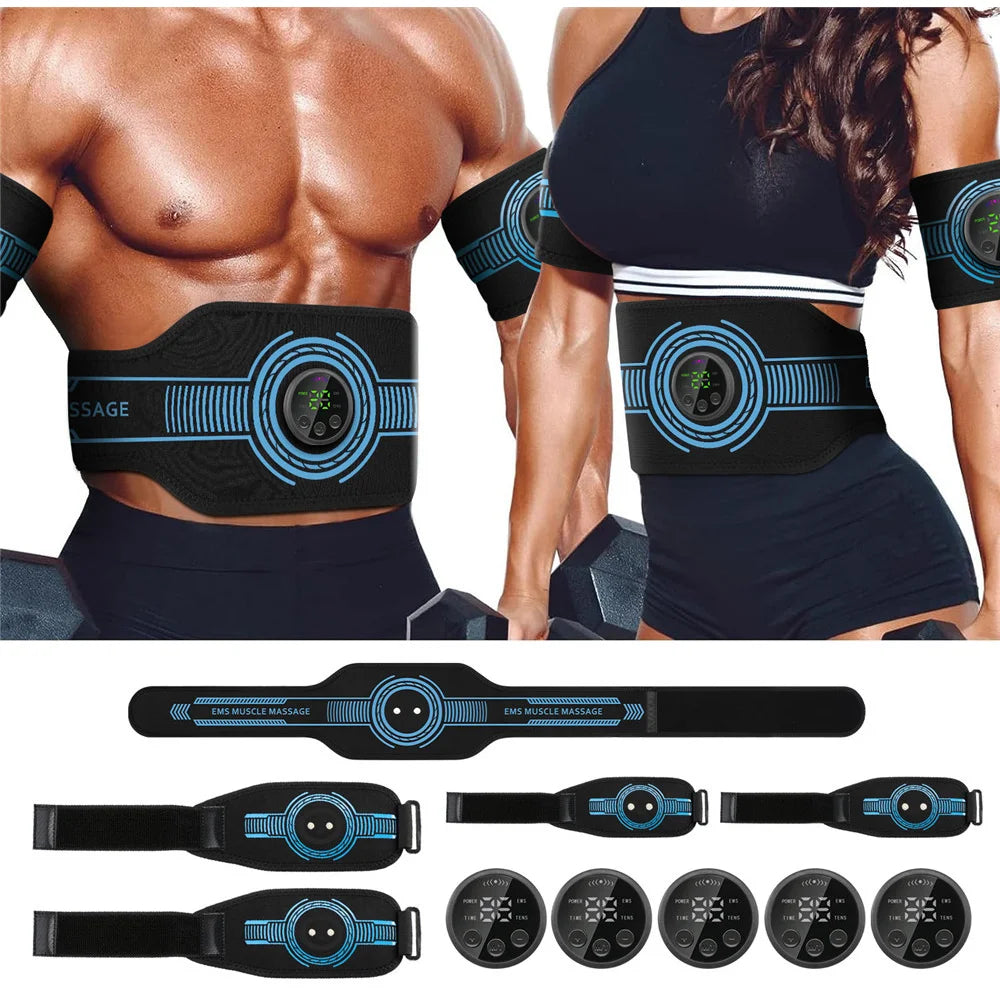 Intelligent EMS Belt Massage Set Full Body Muscle Stimulation