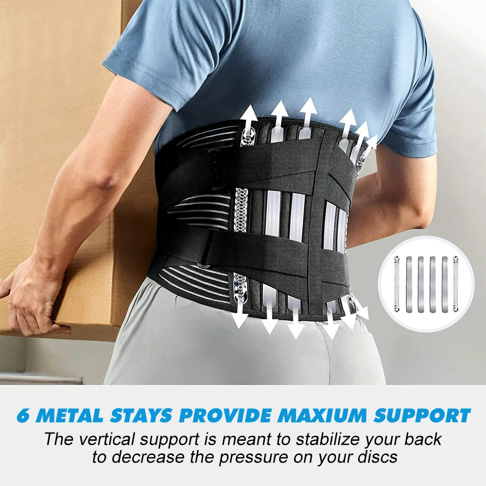 Back Brace for Lower Back Pain Lumbar Pad - Back Support Belt