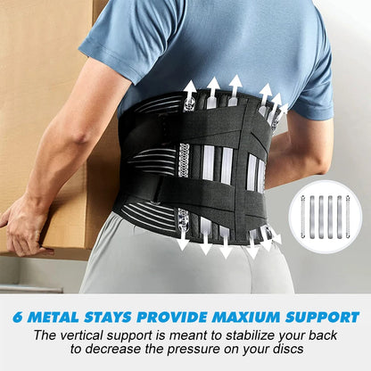 Back Brace for Lower Back Pain Lumbar Pad - Back Support Belt
