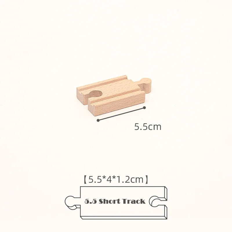 New Kinds Wooden Track Parts Beech Wooden Railway Train