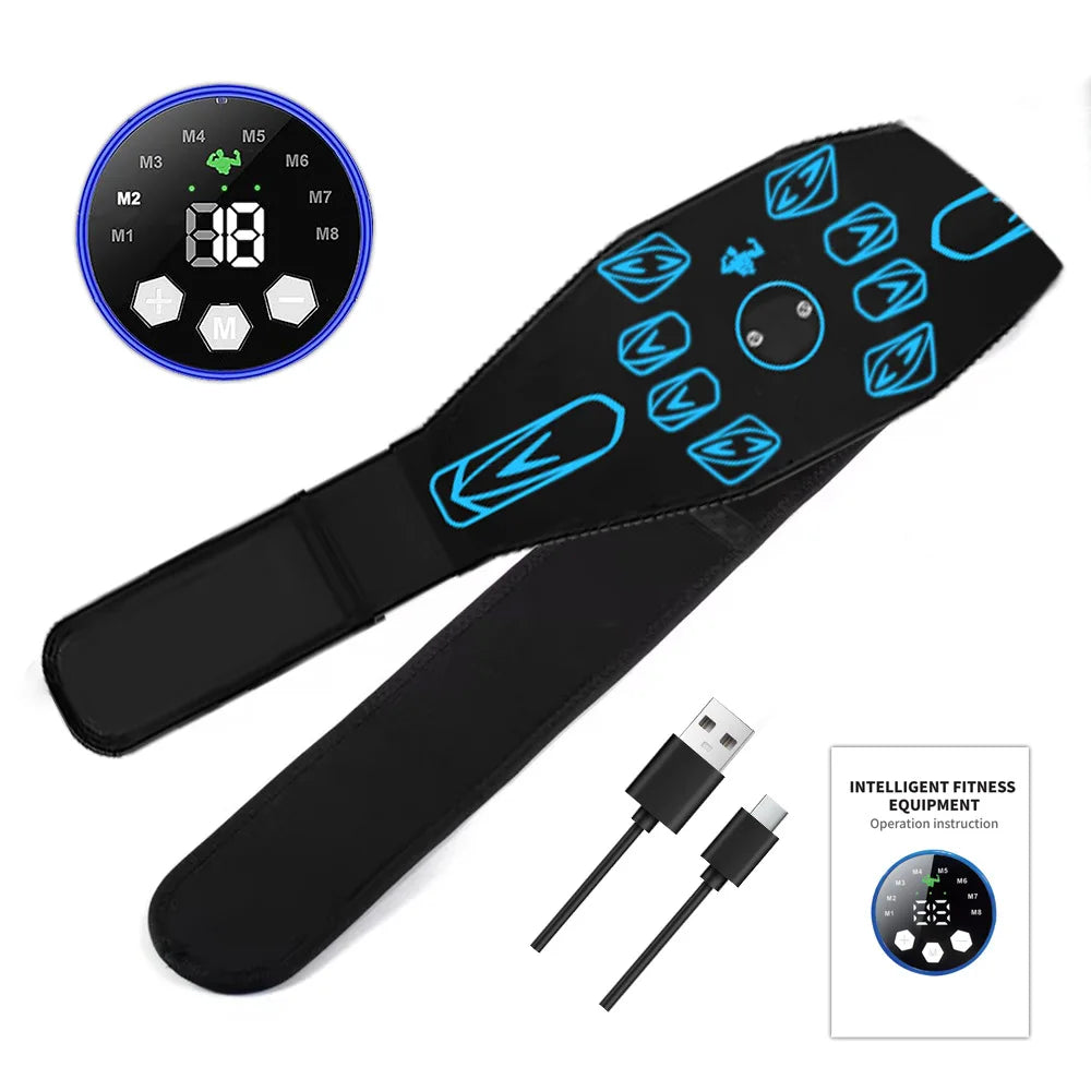 Portable EMS Muscle Stimulator Set – Electric Abdominal Belt