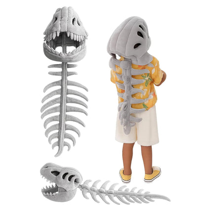 Dinosaur Skeleton Hat Funny Soft Dinosaur Skeleton