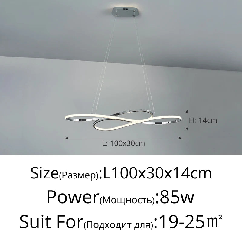 Nordic Simple LED Restaurant Pendant Lights Creative Light