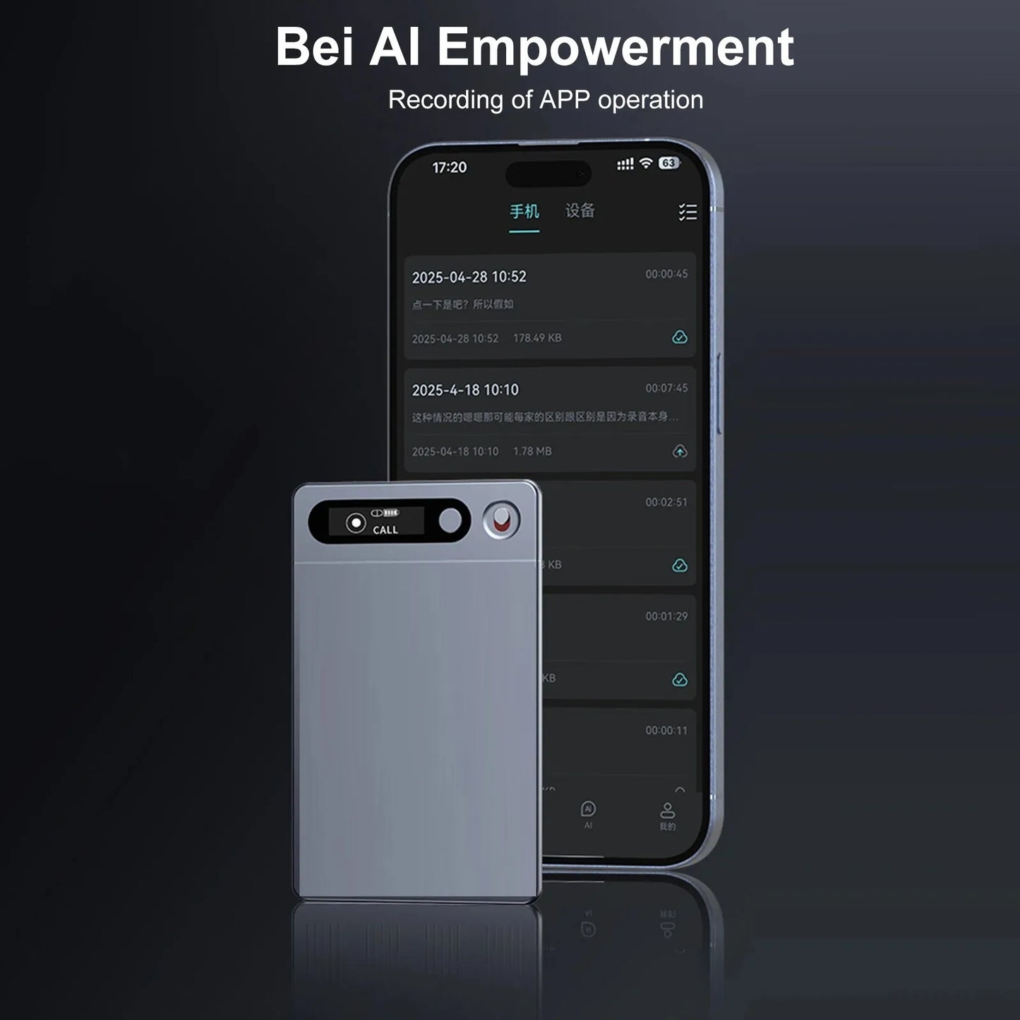 AI Voice Recorder, AI Notetaking Device for Meetings