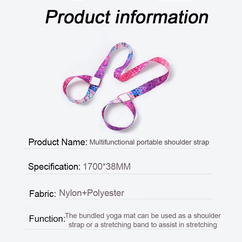 New Yoga Mat Strap for Yoga Stretching Band Elastic Bands