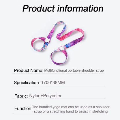 New Yoga Mat Strap for Yoga Stretching Band Elastic Bands
