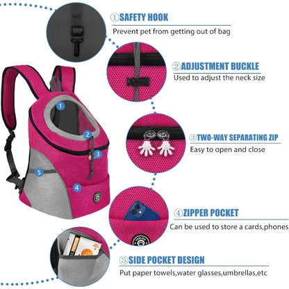 New Double Shoulder Portable Travel Backpack Pet Carrier