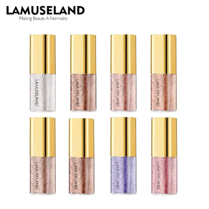 Pearly Liquid Eyeshadow Natural Smokey Silver Shimmer