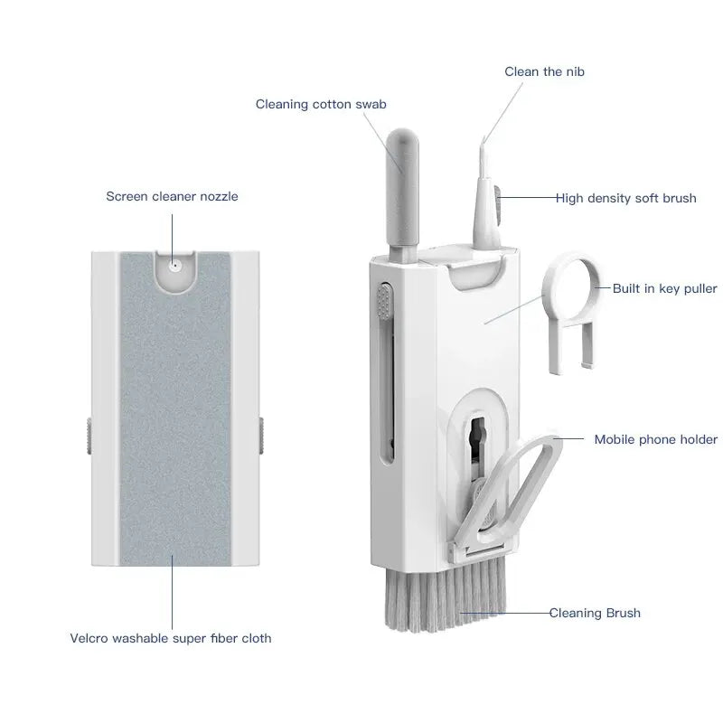 8 IN 1 Cleaning Kit Keyboard Cleaner For AirPods iPhone Cleaning Tools