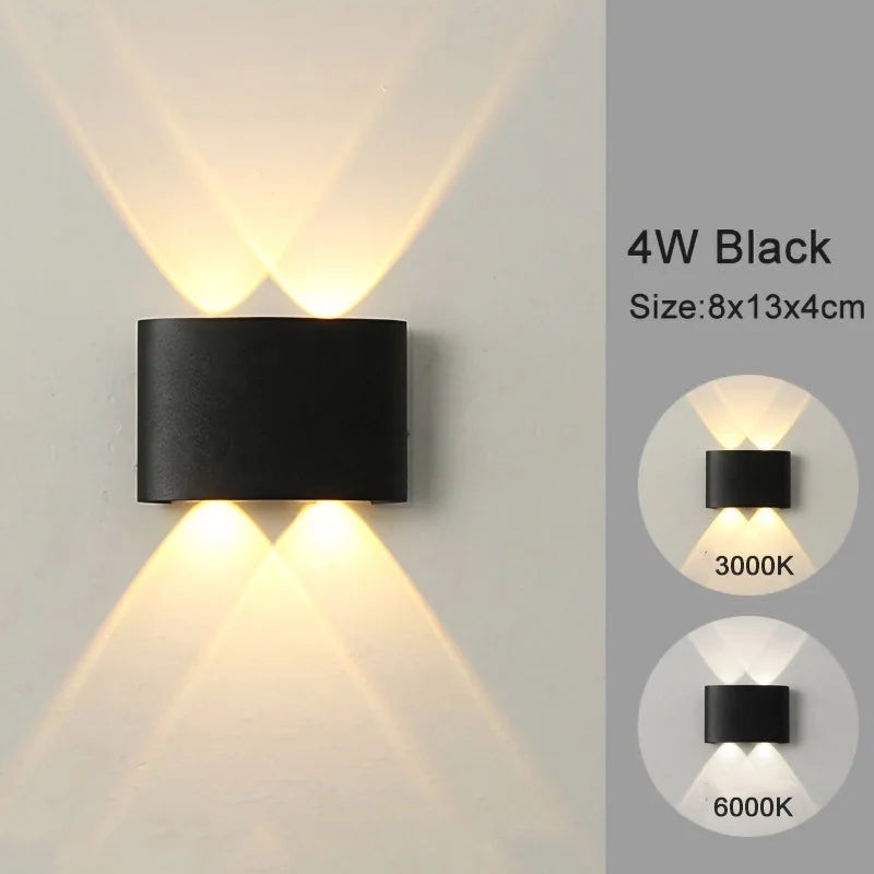 Modern LED Wall Lights White up down Indoor Outdoor Decor
