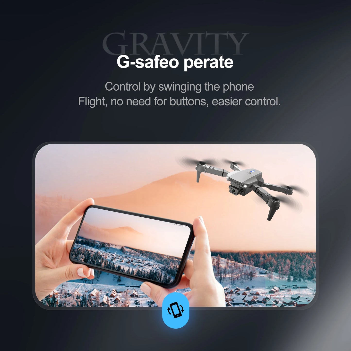 New E88 E99 Drone Remote Control with Screen Dual Camera