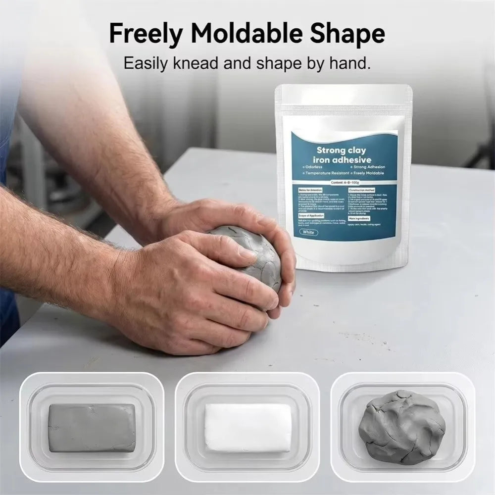 New White Metal Repair Putty Strong Bond Hole Filling