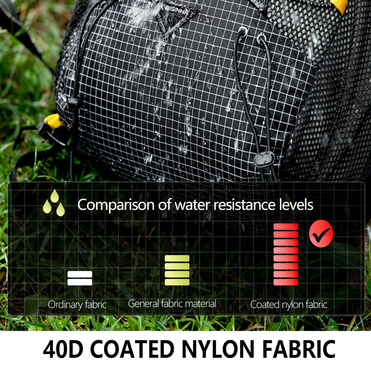 Camping Backpack 25+10L Large Capacity Travel Bag Outdoor