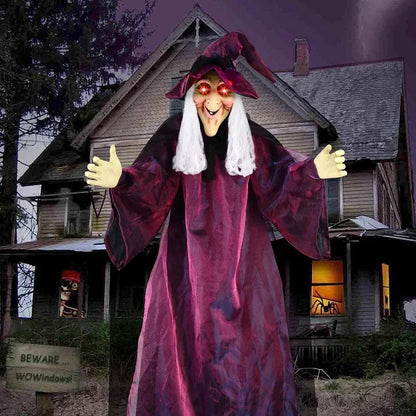 Halloween Spooky Voice Control Lumious Talking Witch