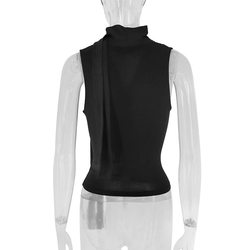 Women's Sexy Sleeveless V-Neck Solid Tank Top Fashion Streetwear