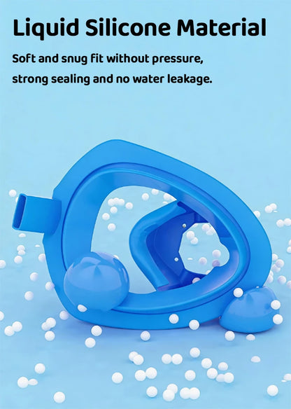 Full Face Snorkel Mask 180° Panoramic View Dry Top Snorkel