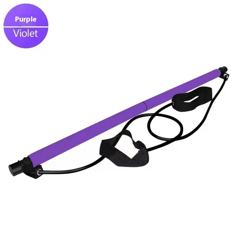 Pilates Stick - Adjustable Fitness Bar for Home Workout Yoga