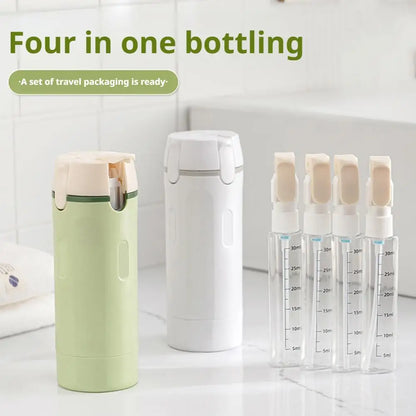4-in-1 Portable Travel Refillable Bottles Set Cosmetics And Toiletries