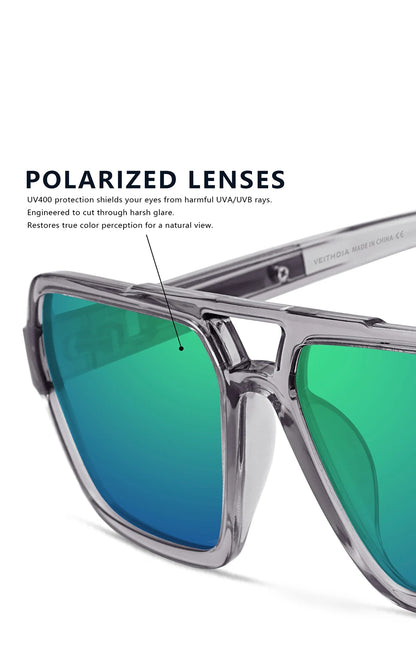 New Arrival Square Sunglasses TR90 Frame Glasses Photochromic