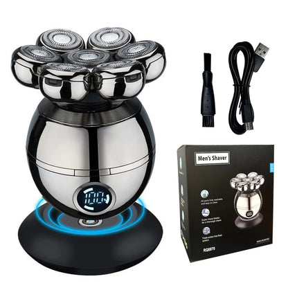 Electric Shaver 7D Floating Cutter Head Base Men Beard Trimmer
