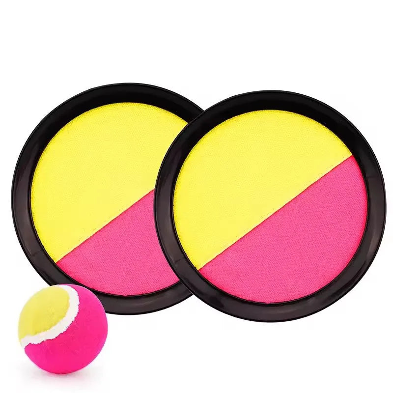 1Set Kids Sucker Sticky Ball Toy Outdoor Sports Catch Ball Game Set