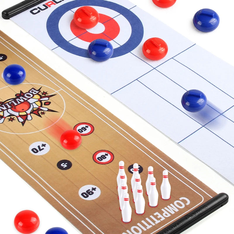 Children Interactive Social Curling Soccer Board Games Bowling