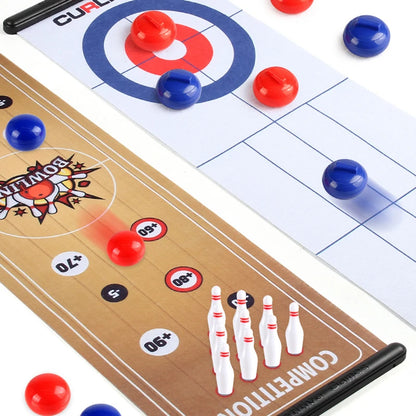 Children Interactive Social Curling Soccer Board Games Bowling