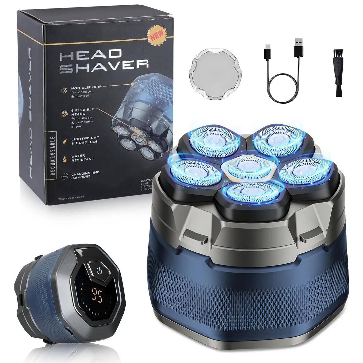 Electric Head Shavers for Bald Men 6D Magnetic Razor