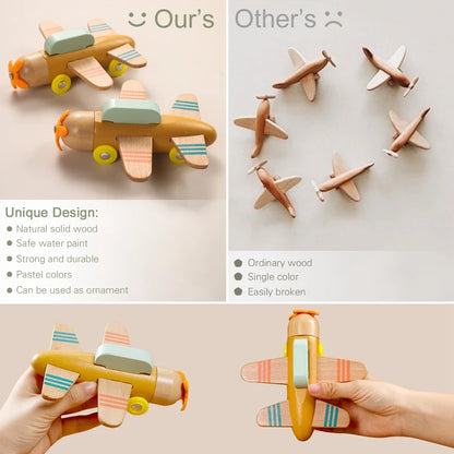 Wooden Train Birthday Toy  Montessori Toys Baby Educational Toys