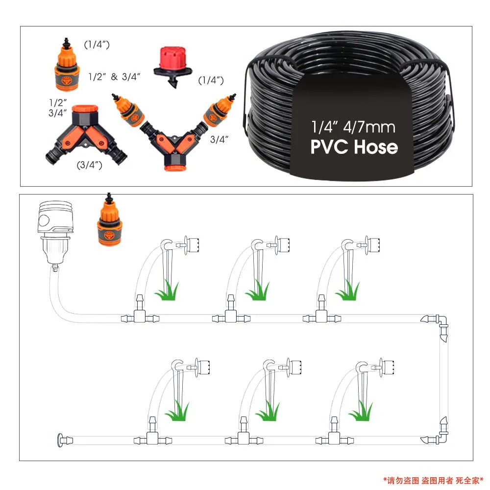 Garden LCD Button Timer Irrigation Set