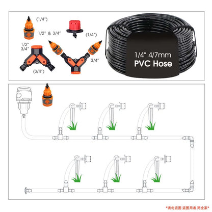 Garden LCD Button Timer Irrigation Set