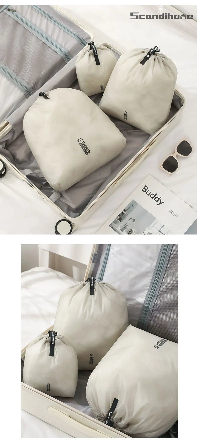 Travel Organizer Pouch with Multiple Pockets for Outdoor