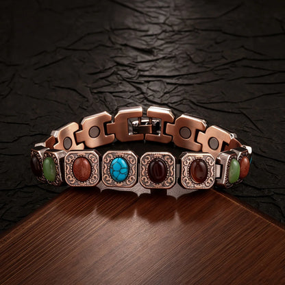 Lucky  Magnetic Therapy Bracelet for Women; Adjustable Copper