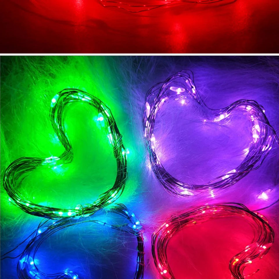 LED Copper Wire water proof Fairy Lights Battery Powered String Lights