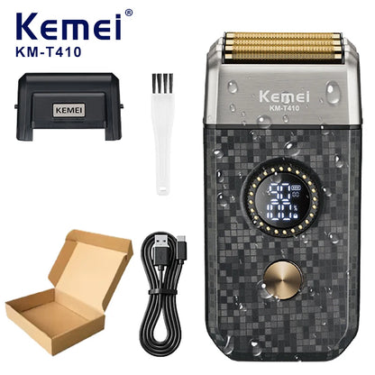 Kemei Rechargeable Cordless Shaver for Men Triple Blade